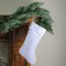 Northlight Traditional Velveteen Christmas Stocking - 19" - White